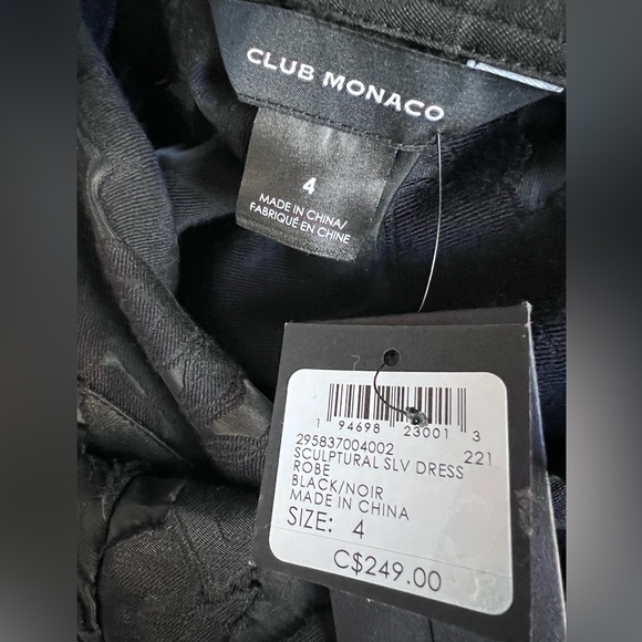 Brand new club Monaco Patterned black dress - Picture 6 of 6